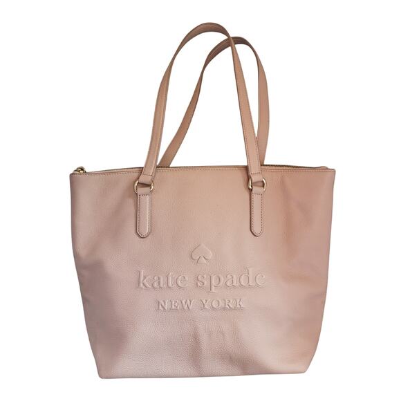 Kate Spade Blush Pink Tote Bag Leather EUC